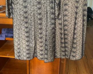 Max Mara Floral Lace Dress and Coat Set