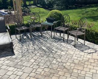 Aluminum Tree of Life Patio Armchair - 4 available