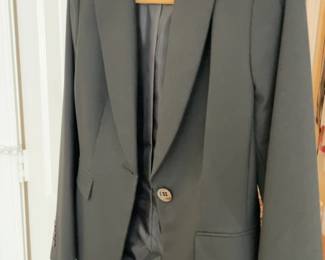 Tahari Arthur S. Levine Classic Black One-Button Blazer size 4