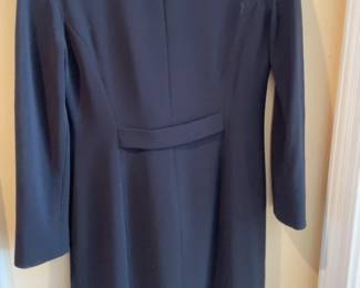 Vintage Ann Taylor size 4 Double-Breasted Longline Blazer Coat with Red Lining