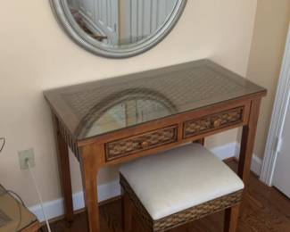 Tommy Bahama Style Desk and Stool
