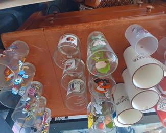 Vintage character glasses