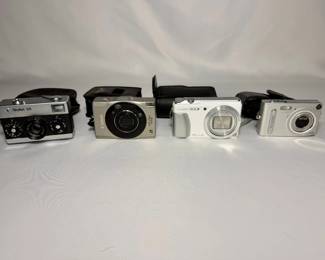 Vintage & Digital Camera Lot (Rollei 35, Canon, Lumix & Casio)