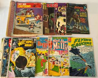 Vintage Horror & Humor Comic Book Lot (Eerie, Witching Hour, Doctor Graves & More)