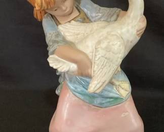 Duck Pulling Pigtails Lladro