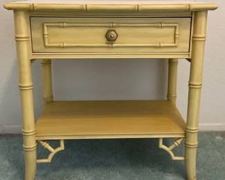 Thomasville Allegro Faux Bamboo Side Table