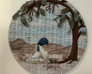  018 Indian Girl Under Tree