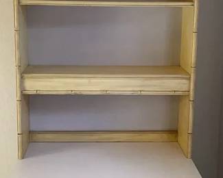 Thomasville Allegro Faux Bamboo Cabinet With Hutch