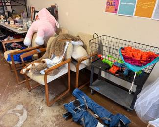 MCM chairs, camping chairs, toys & dog stuff