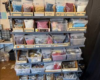 Lots of glass, metal & hematite beads - all priced to move!