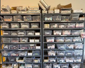 tons of seed beads tubed and bagged