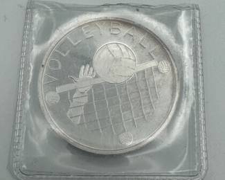 1 Troy Ounce Silver Volleyball Coin