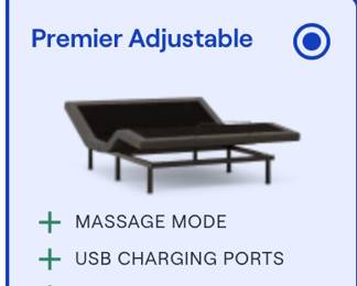 Nectar Premier full size adjustable frame-w/ memory foam mattress included