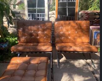 1960’s Barcelona chairs. Originally purchased by owner’s grandmother