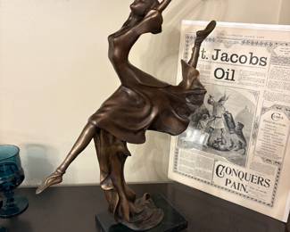 Elegant sculpture of a dancer
