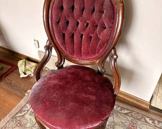 Victorian parlor chair