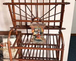 1900 century stick and ball magazine rack