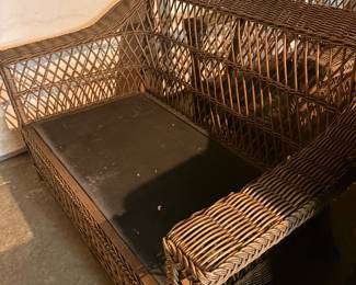 Wicker loveseat