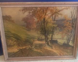 "Farm in Connecticut" by Albert Sheldon Pennoyer (1888-1957)