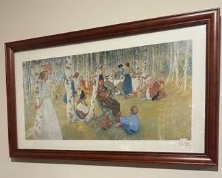 "Picnic on the Lawn" by Carl Larsson.