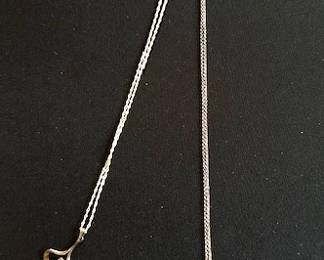 Silver necklaces
