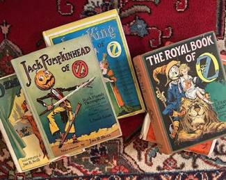 Vintage Collectable books from the OZ series by L. Frank Baum.