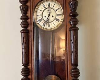 Antique Regulator Wall Clock by 