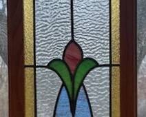 Stained glass window decor.