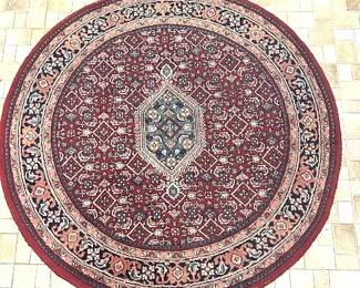 3' Round Persian rug.
