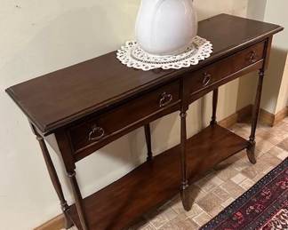 Mahogany Console Table.