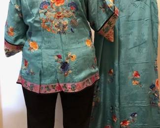 Antique Chinese Silk Robe