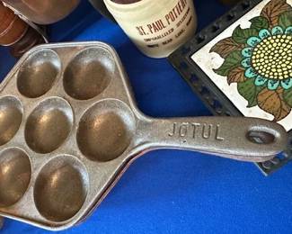 Vintage Jotul Aebleskiver pan and we have other brands of these.