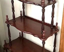 Victorian era etagere.