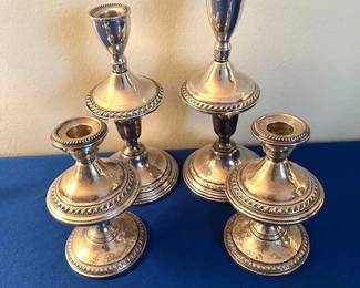 Sterling Silver candlestick holders.
