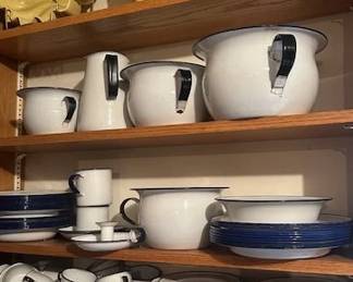 Enamel ware and Red Wing Pottery