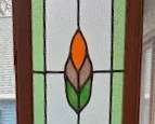 Stained glass window decor.