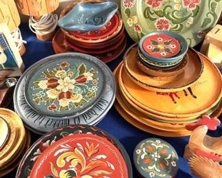 Collection of Traditional Norwegian Folk art/Rosemaling.