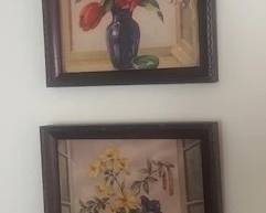 1941 Vintage still life lithograph prints.