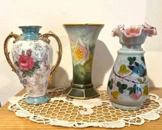 Vintage collectible vases.