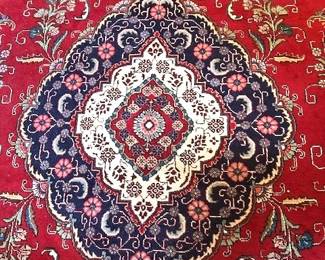 11'x9' traditional red Persian rug.