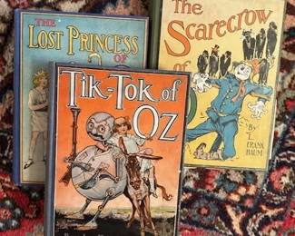 Vintage Collectable books from the OZ series by L. Frank Baum.