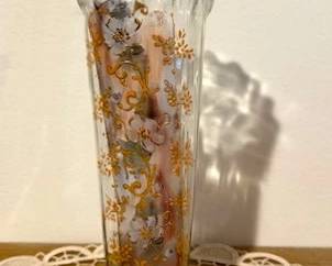 Antique decorative trumpet-style vase.