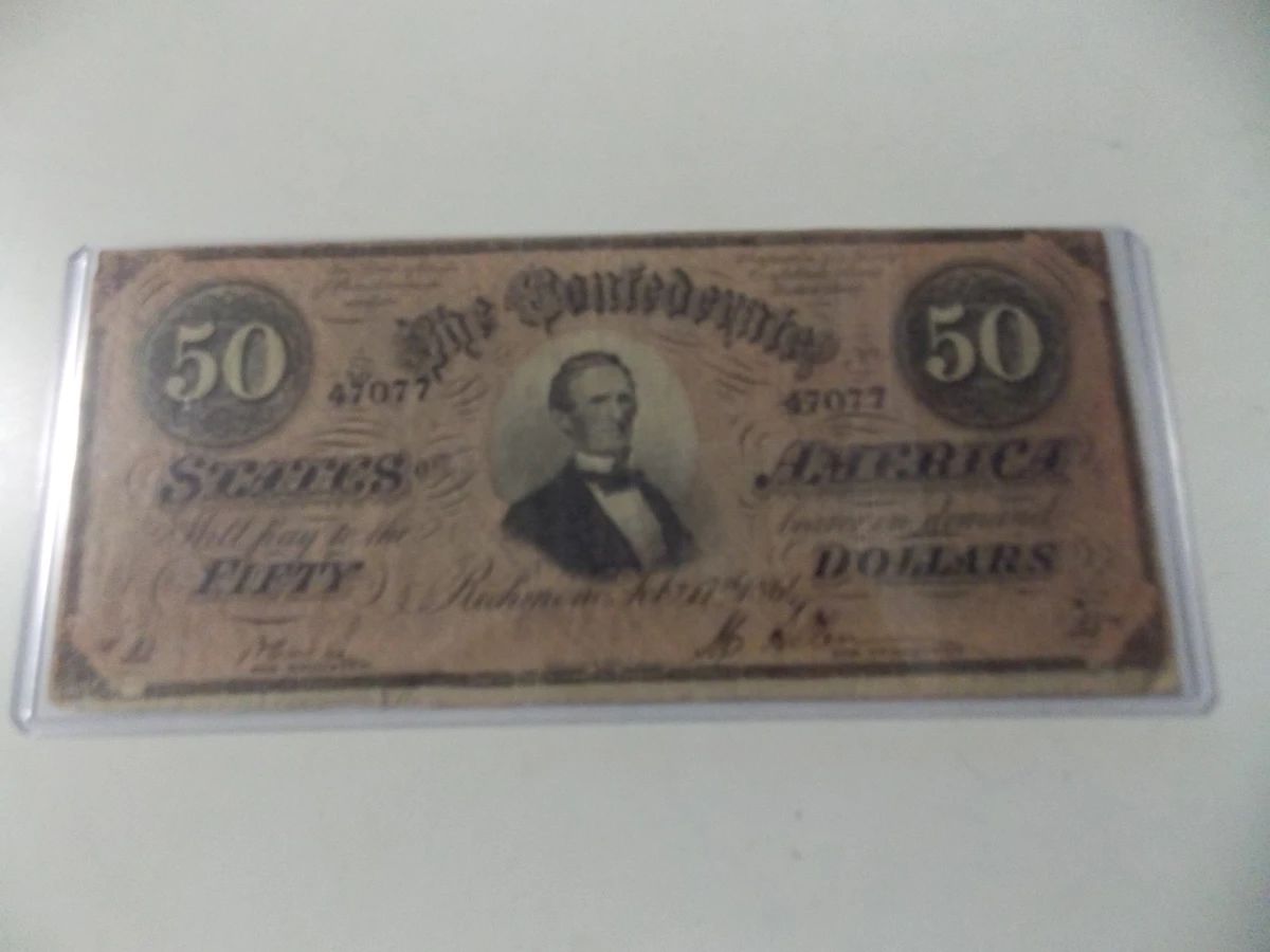 Confederate note
