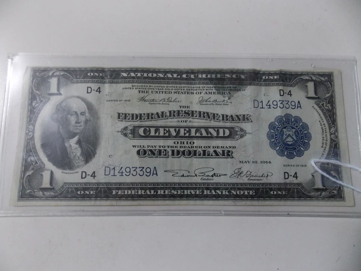 Vintage 1 dollar note