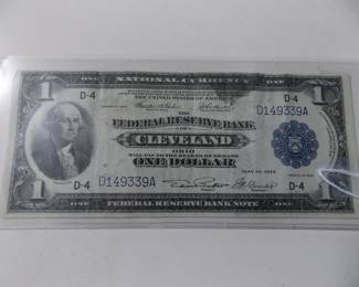 Vintage 1 dollar note