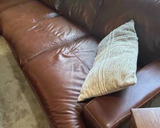 Walter E. Smithe Leather Sectional Sofa third image