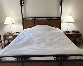 Chinese Wedding Canopy Bed with Fretwork Panels