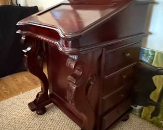 Antique Rosewood Davenport Desk