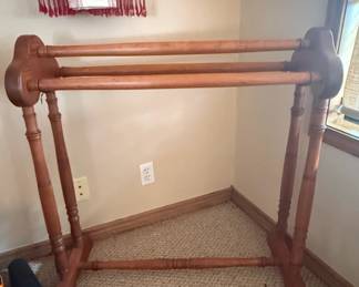 Wooden Quilt Rack or Blanket Stand