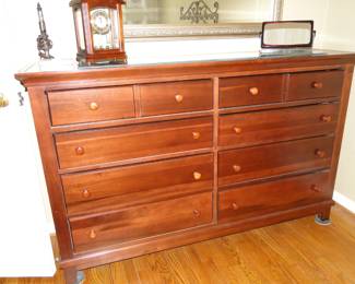 Mission style dresser, providing plenty of drawers for storage